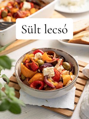 Reklám| Sweet Palermo-s „Sült lecsó” tepsiben, fetával – ennél gyorsabb egyserpenyős vacsorát nehezen találsz A paprikát keresd a nagyobb szupermarketekben vagy akár a piacon is, és ha elérhető, tényleg érdemes többféle színt is beszerezni, mert nem csak hihetetlenül dekoratív, de mindegyik más aromájú is. Hozzávalók 4 db Sweet Palermo paprika – szuper, ha van 4 színben, falatnyi darabokra vágva 1 nagy fej lila hagyma – 8 részre darabolva 200 g paradicsom – falatnyira  kb 100 g feta sajt  100 g fekete vagy zöld olajbogyó 3-4 evőkanál olívaolaj 1 teáskanál szárított oregano vagy kakukkfű Só Elkészítés Egy nagy tepsibe (vagy az air fryer sütőkosarába/sütőtáljába) halmozd bele a feldarabolt Sweet Palermo paprikát, lila hagymát, a paradicsomot. Szórd meg oregánóval, sóval, locsold meg az egészet bőségesen olívaolajjal, (csak óvatosan, mert a feta sós lesz!) Kézzel alaposan forgasd össze, hogy a fűszeres olaj mindenhol érje a zöldségeket.  Told a 200 °C-ra előmelegített sütőbe kb. 25-30 percre (vagy air fryerben 190 °C-on 15-18 percre), amíg a zöldségek megpuhulnak és kissé megpirulnak. Szórd rá a bogyót, és morzsolj rá fetát, majd told vissza még néhány percre a sütőbe, hogy a sajt megolvadjon.  Melegen, ropogós kenyérrel tálald. #sweetpalermo #palermo #paprika #lecsó #feta 