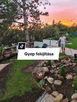 Így fogjuk felújítani a gyepet!🌿 #gyep  #Fű #kert #Kertészkedés #fehérhere