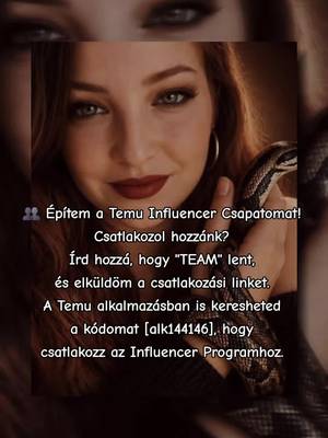 #ad 👥 Építem a Temu Influencer Csapatomat! Csatlakozol hozzánk? Írd hozzá, hogy "TEAM" lent, és elküldöm a csatlakozási linket. A Temu alkalmazásban is keresheted a kódomat [alk144146], hogy csatlakozz az Influencer Programhoz, és hozzáférj alkotói forrásokhoz, tartalomtippekhez és keresési módokhoz.  #temu #creatorteam #creatorcommunity #influencertips   https://temu.to/k/e2gggpb2tjy