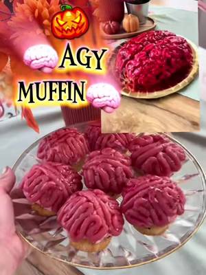 🧠Agy muffin 🧠 #hallowen #süti #muffin #halloweenathome #halloweenideas 