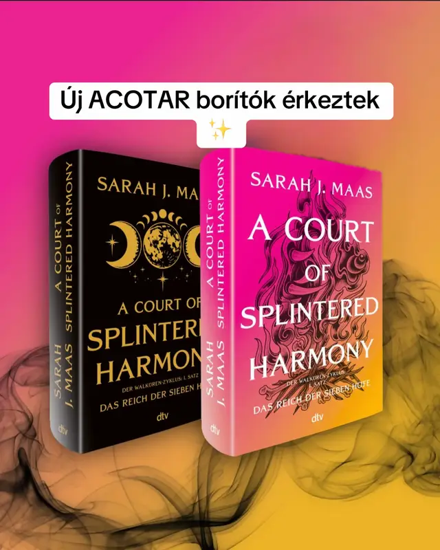 A német dtv Verlag leleplezte az új ACOTAR-borítókat, és szerintem lesz mit elemezgetni rajtuk.  A részletek alapján már most rengeteg teória elindulhat arról, hogy mi várhat ránk a folytatásban. Nektek mi tűnt fel először? És szerintetek mire utalhatnak a borítók részletei? #acotar #sarahjmaas #acotartheories #booktok @Sarah J Maas  📸: @dtv Verlag